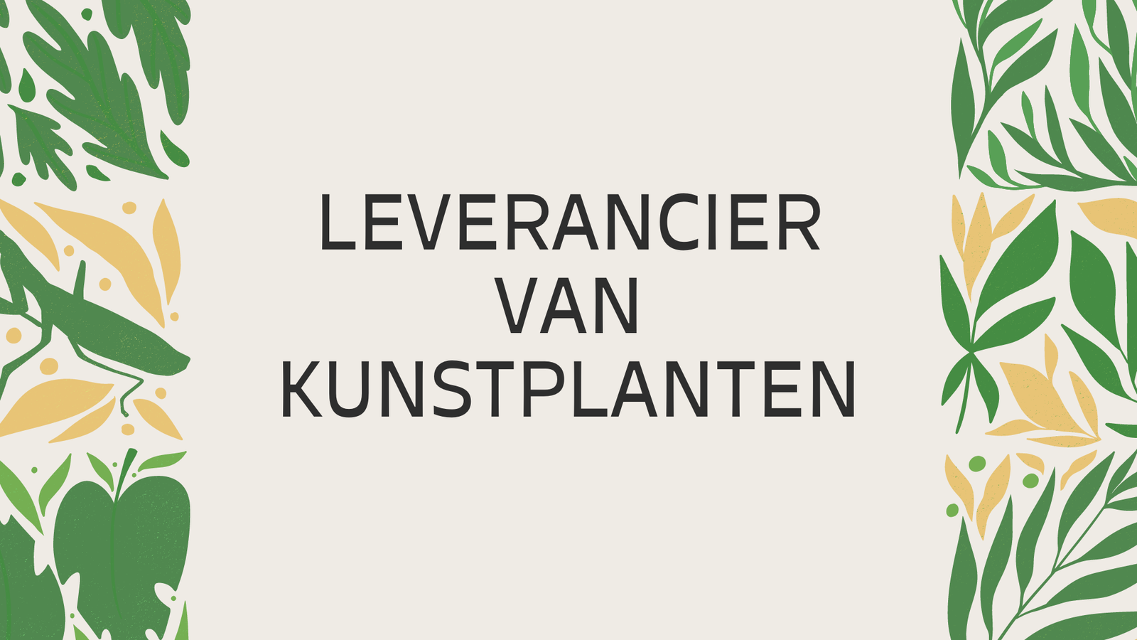 Leverancier van Kunstplanten